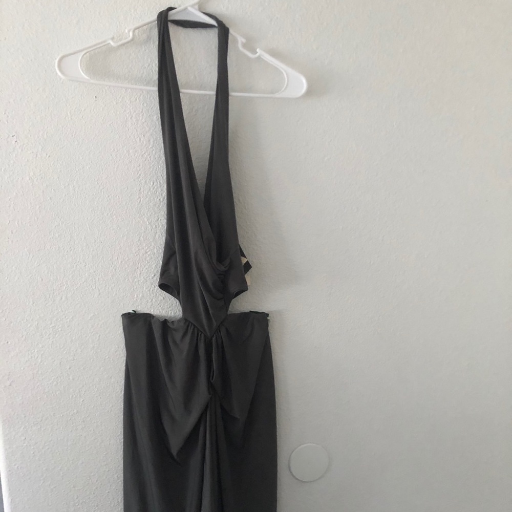 Olive green Greek goddess dress